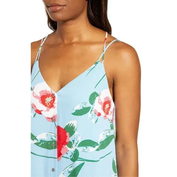 NWT Nordstrom Gibson Strappy Button Midi Sundress - Picture 4 of 7